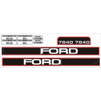 Kit Autocollant Ford NH 7840 - jusqu'à 96