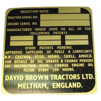 Badge Or David Brown 990