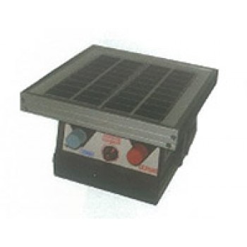 Electrificateur SOLAIRE pour jardin jusqu'à 3km - 140mJ + Batterie 9V + Capteur solaire 2W