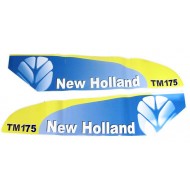 Autocollant New Holland  TM175  Blanc