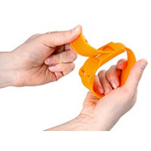 Bracelet plastique orange