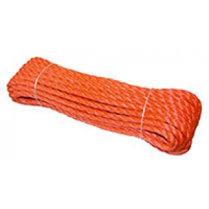 Corde polyester orange  12mm 20m 250Kgs