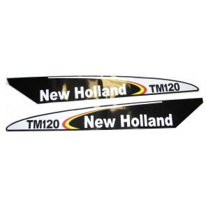 Autocollant New Holland TM120 - Noir