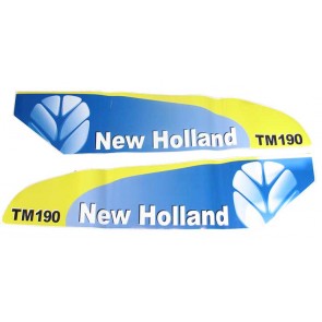 Autocollant New Holland TM190 Blanc
