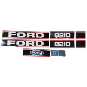 Autocollant Ford/New Holland 8210 Force 2 Rouge & Noir