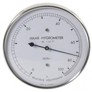 Hygromètre Ø100 0-100 chrome 