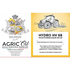 Huile hydraulique HYDRO HV 68 25L