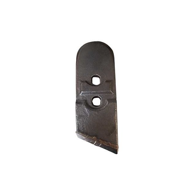 Pointe gauche avec plaquettes carbure et renfort acier pour soc de charrue marque Kverneland - EA 40 - Diamètre 12.00mm