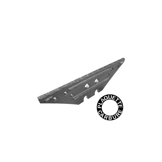 Contre-sep long avec plaquettes carbure équerres et rechargement marque Kverneland - EA 0 - Diamètre 14.00mm