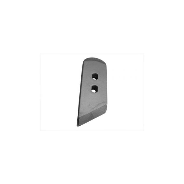 Pointe gauche avec plaquettes carbure et renfort acier pour soc de charrue marque Duro/Gregoire et besson / Thieme/Goizin , Vogel Noot- EA 50 - Diamètre 12.00mm