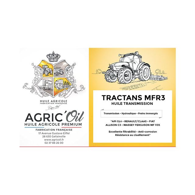 Huile transmission TRACTANS MFR3 - 5L         